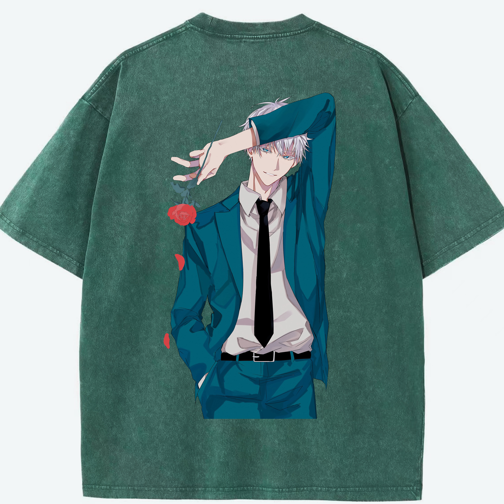 （画像用） 呪術廻戦 Jujutsu Kaisen 綿100% ヴィンテージ風 半袖Tシャツ（背面プリント）